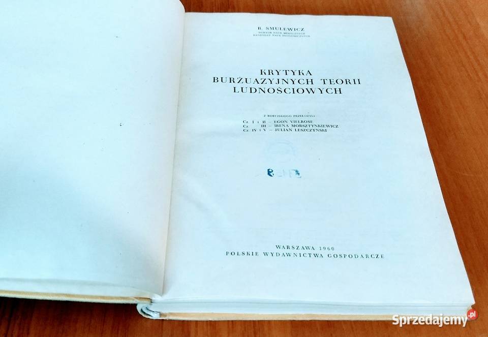Krytyka burżuazyjnych teorii ludnościowych historia Gdańsk