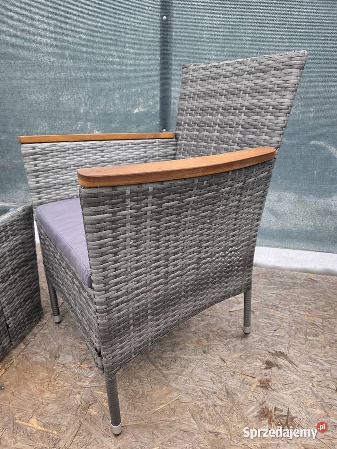 Zestaw mebli ogrodowych dwa fotele plus stolik Wschowa