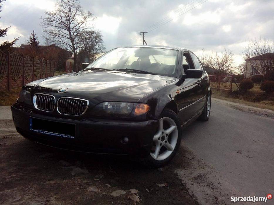 BMW e46 2003R 180 6Biegow Sedan Czarna PRywatnie wspomaganie kierownicy Sochaczew