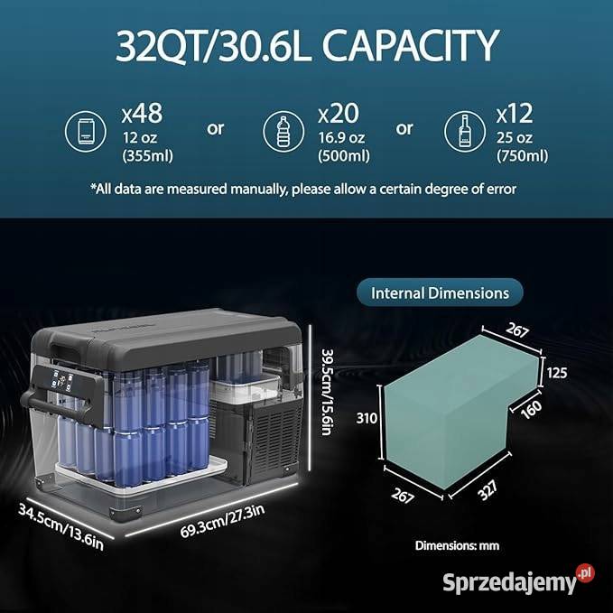 Lodówka Alpicool NCF45 czarny 45L do auta mazowieckie Myszyniec