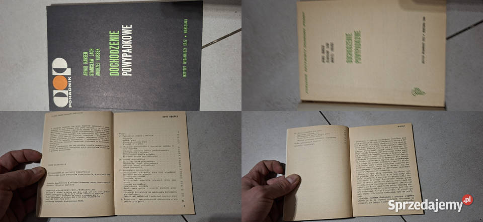 Dochodzenie powypadkowe 1 wydanie niski nakład Łęczyca sprzedam