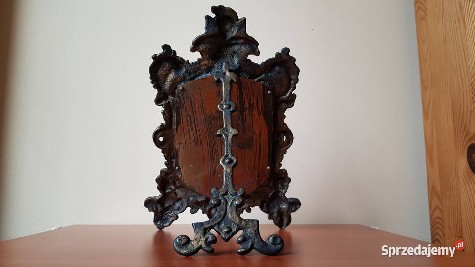 Stare mosiężne lusterko 2 z fazowanym szkłem śląskie Dąbrowa Górnicza