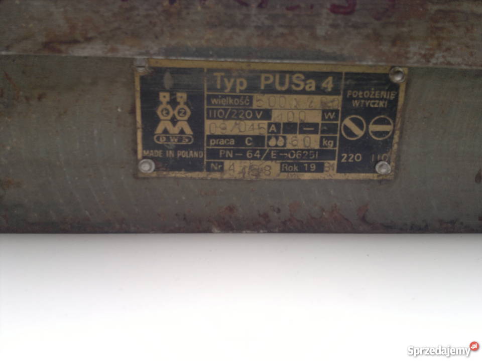 Stół elektromagnetyczny 500x200 elektromagnes