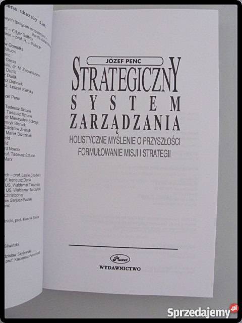 Strategiczny System Zarządzania Penc Józef mazowieckie Płock