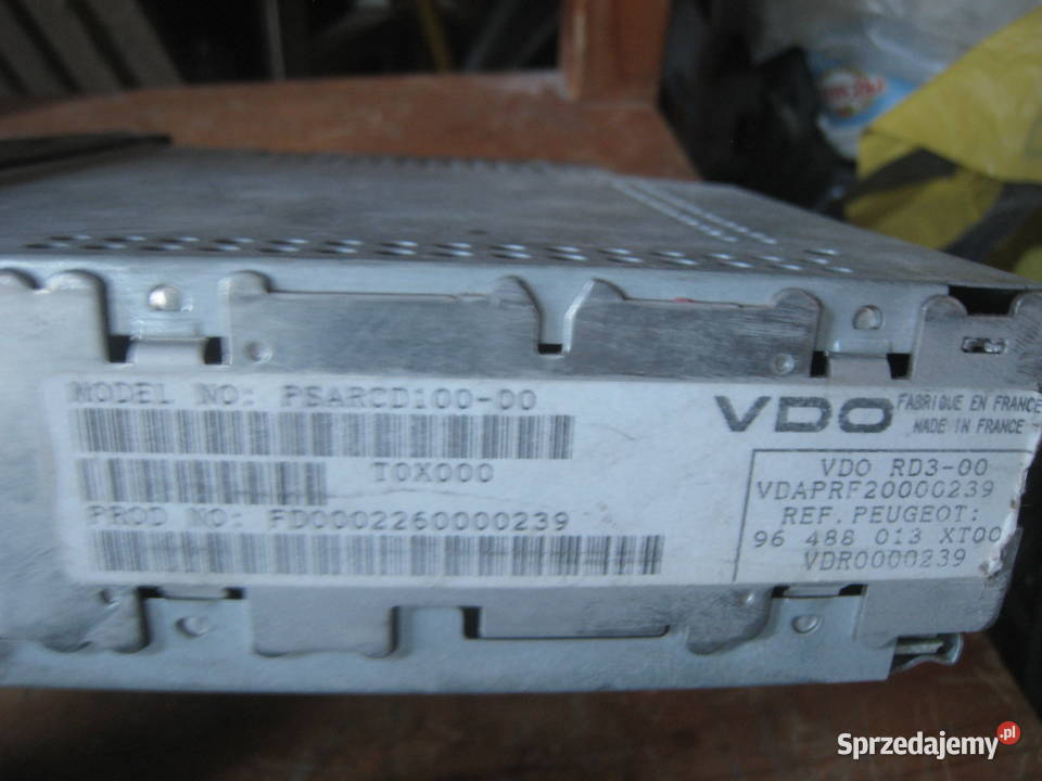 Radio oryginalne Citroen Peugeot VDO 206 307 407 małopolskie Kraków