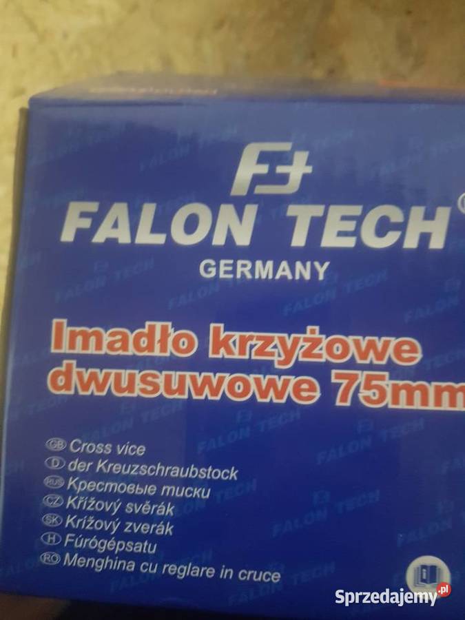 Imadło maszynowe 75mm dwuosiowe krzyżowe imadła Głogowa