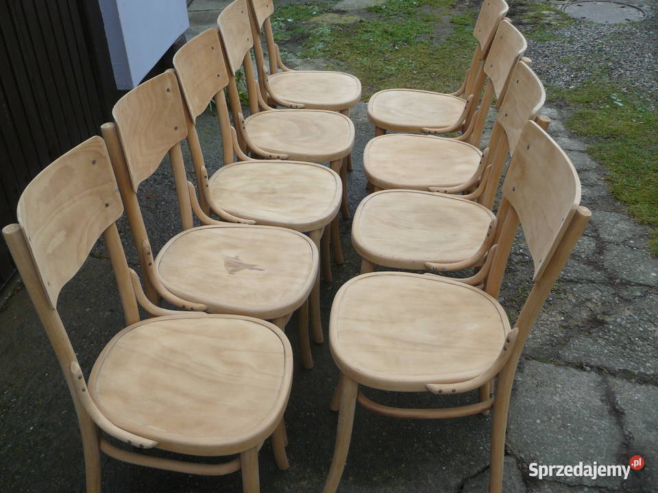 Stare krzesła gięte sygnowane Bondyrz Nowy Sącz