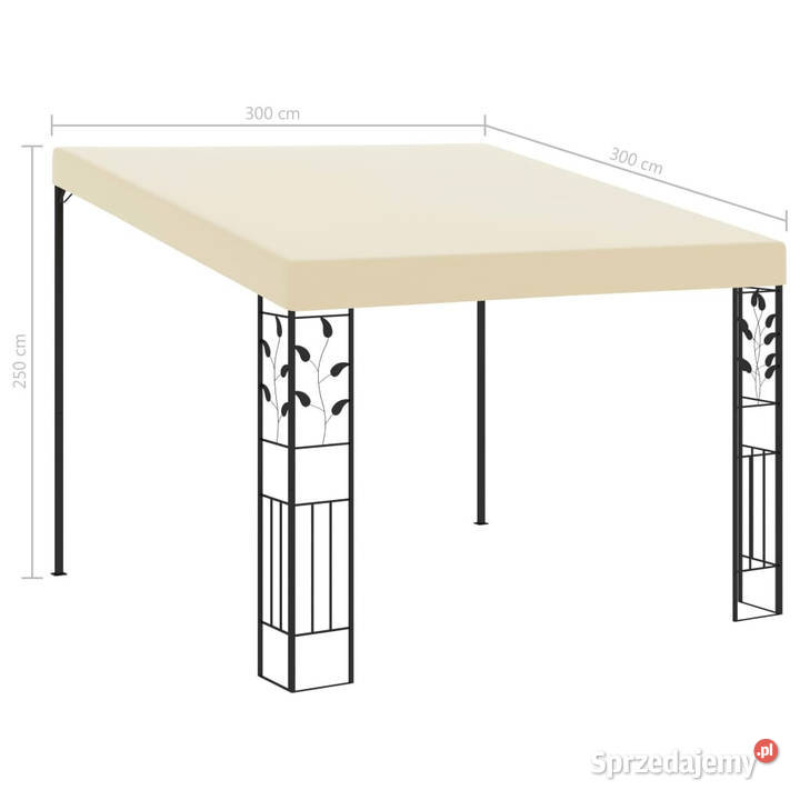 Altana przyścienna 3 x 3 x 25 m kremowa WM47997 Warszawa