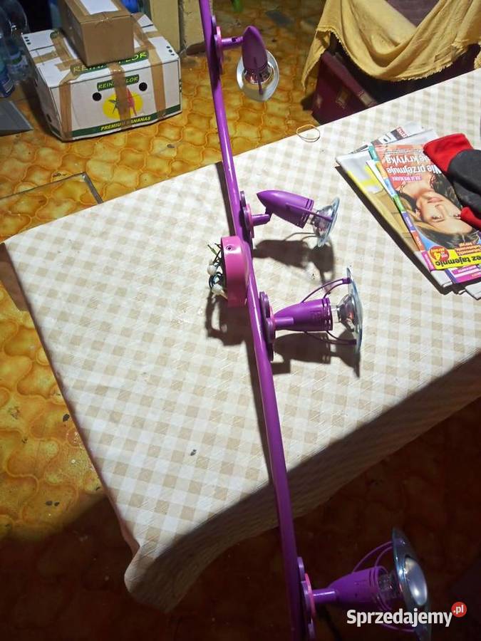 Elegancki 90 fioletowty kinkiet 4 Gdynia