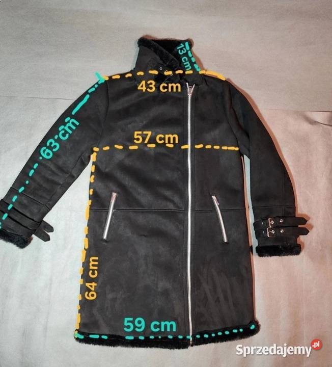 Płaszcz Stylowy Płaszcz ze sztucznym futerkiem Oława