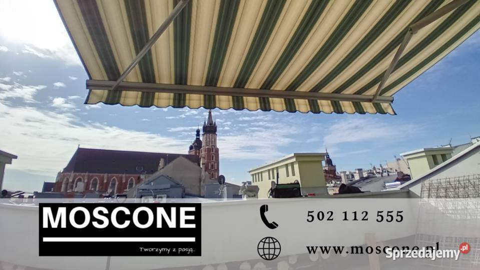 Markizy Tarasowe Radłów PomiarMontaż Moscone małopolskie sprzedam