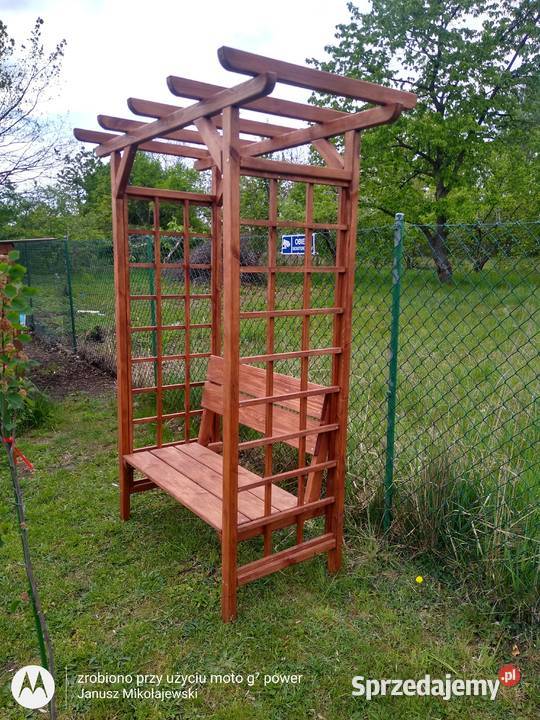 Pergola z ławką łódzkie