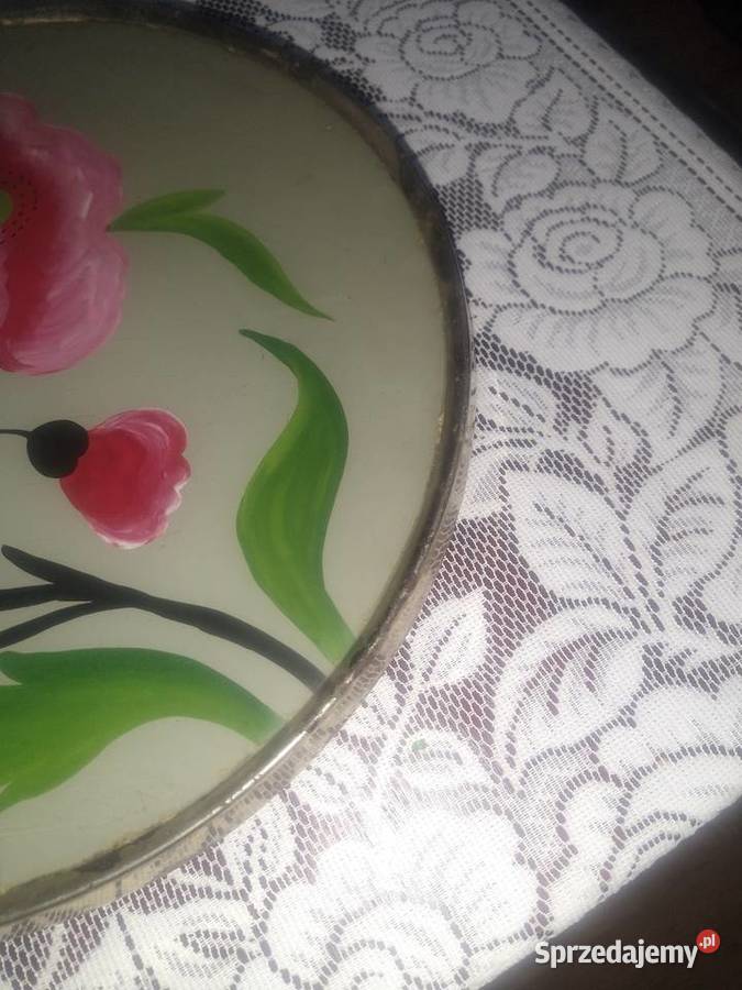 Tortownica PRL szklana Kobylnica