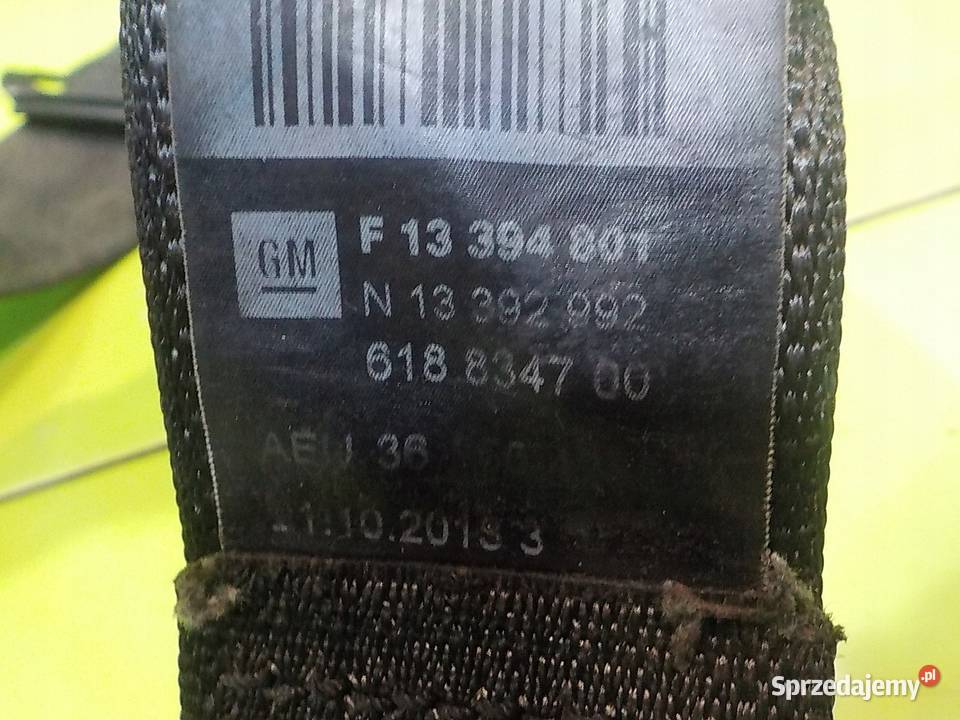 OPEL ZAFIRA C 14r 5D pas bezpieczenstwa lewy Suków