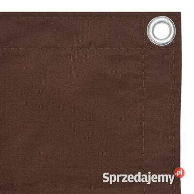 vidaXL Parawan balkonowy brązowy 75x300 tkanina mazowieckie Warszawa