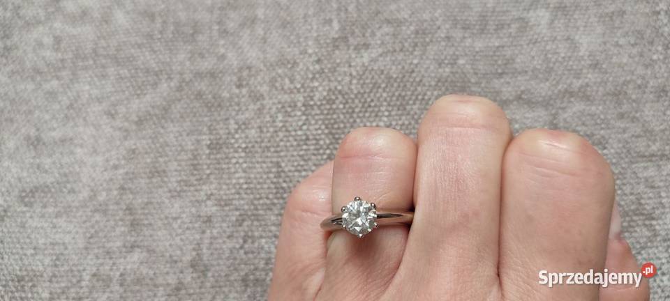 Pierścionek zaręczynowy bzłoto 750125ct GIA pomorskie Gdańsk