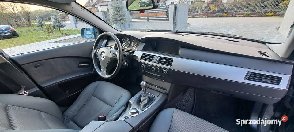BMW E60 2005r 22 Benzyna 200 dużym serwisie podgrzewane fotele mazowieckie Niemianowice sprzedam