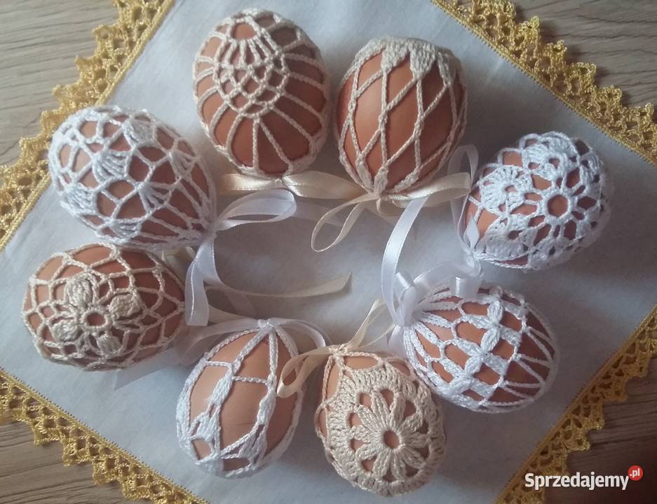 Ozdoby wielkanocne pisanki zajączki kurki Dekoracje świąteczne śląskie Jaworzno