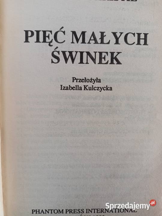 Christie książki Pięć małych świnek książki Warszawa