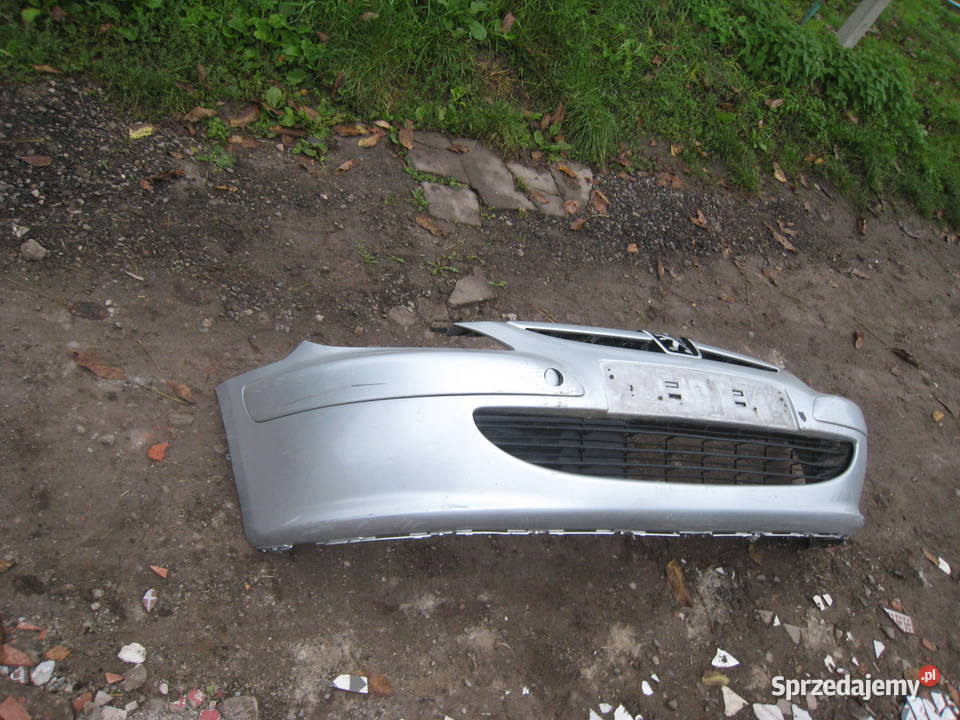 Zderzak przedni przód Peugeot 307 srebrny osobowe małopolskie Kraków