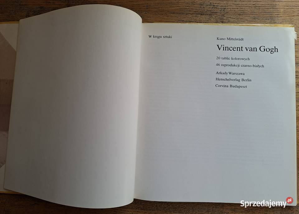 W kręgu sztuki Vincent van Gogh Arkady ISBN 832133315X małopolskie Kraków sprzedam