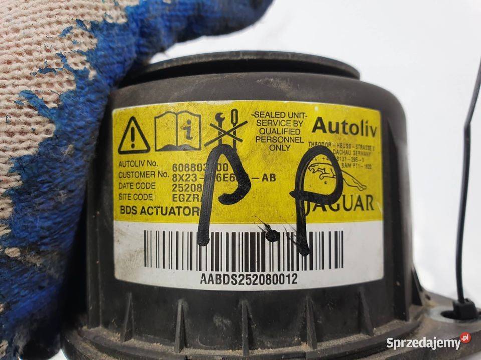 PODUSZKA AIRBAG JAGUAR XF 8X2316E600AB osobowe kujawsko-pomorskie Lipno
