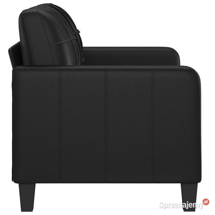 2osobowa sofa czarna 120 sztuczna skóra WM359112 Warszawa