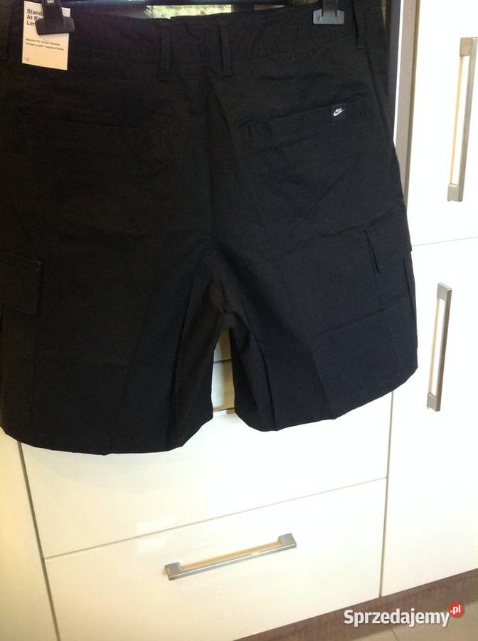 Spodnie Bojówki Krótkie Cargo Czarne Męskie NIKE lubuskie Nowa Sól