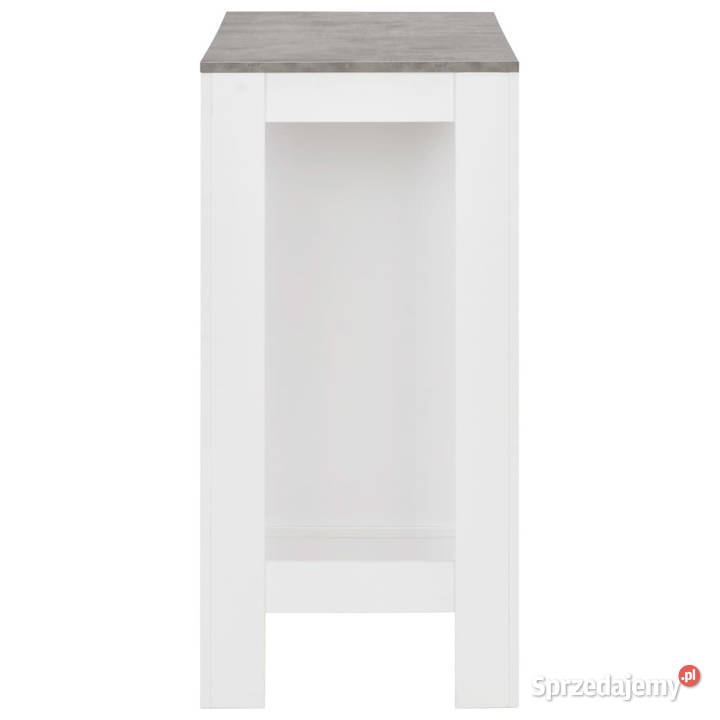 Stolik barowy z półkami biały 110 x 50 x 103 Warszawa sprzedam