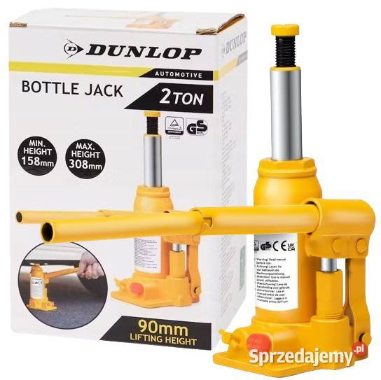 Podnośnik lewarek butelkowy Dunlop 2 tony Udźwig Rzeszów