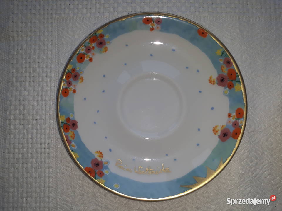 talerz talerze spodeczek porcelana w kwiatki pomorskie Gdańsk sprzedam