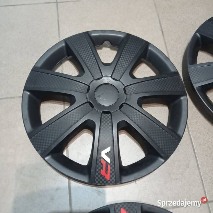 KOŁPAKI VR Carbon Black 14 ALU x 4 Górecki Kamień Pomorski