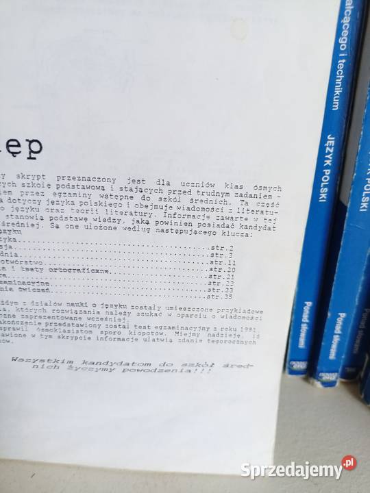 Gramatyka polski książki wysyłka Trójmiasto Podręczniki Gdańsk