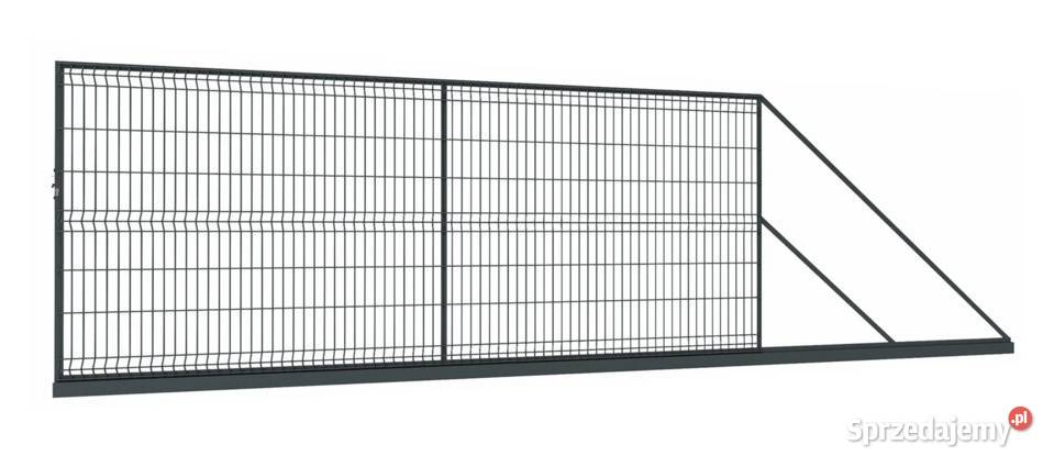 Brama przesuwna 3D POLBRAM kpl 4m OCRAL Bramy Miechów sprzedam