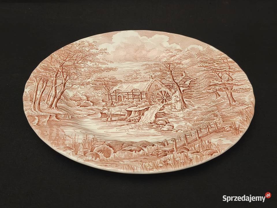 Talerz obiadowy płaski angielski Alfred Meakin Chełm