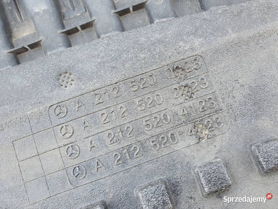 MERCEDES W212 PŁYTA OSŁONA POD ZDERZAK PRZÓD osobowe