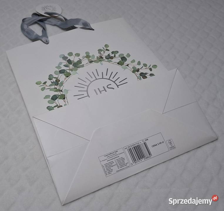 Torba papierowa Komunia Święta JHS 136x263x33 śląskie Czeladź
