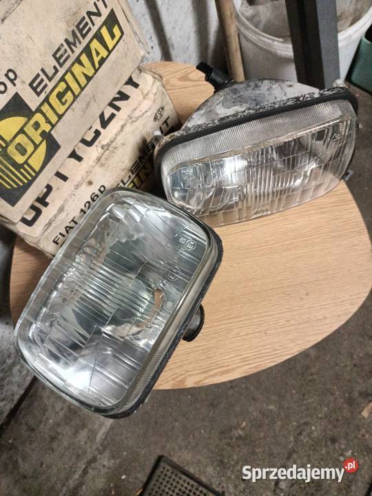 Fiat 126p przednie reflektory Toruń