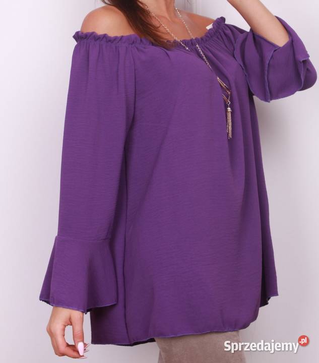 Bluzka hiszpanka 8 kolorów z Włoch 4050 Rozmiar uniwersalny Białystok