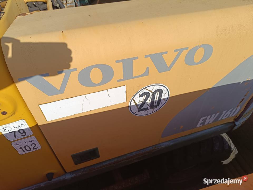 Volvo EW160 kołowa koparka produkcja 1999 Nisko sprzedam