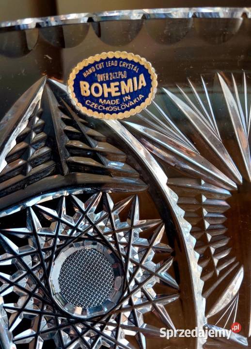 Wielka patera kryształowa Bohemia Porcelana i szkło Wrocław