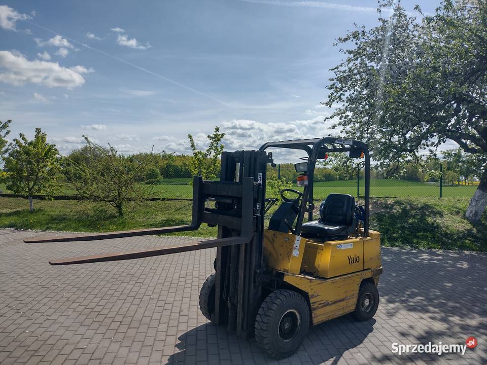 Wózek widłowy yale 2500 udźwigu LPG triplex 430 Wózki widłowe kujawsko-pomorskie