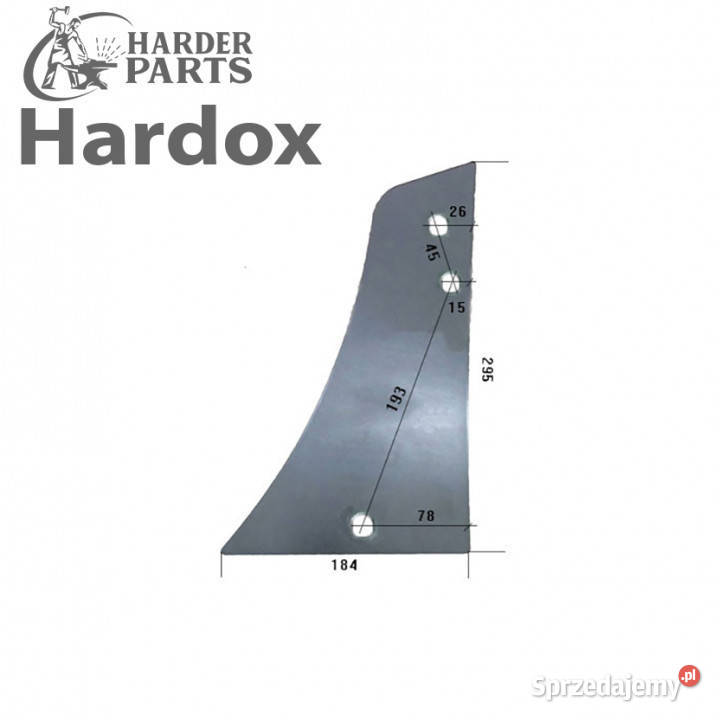Pierś HARDOX VRP230OL VRP230O części do pługa podlaskie