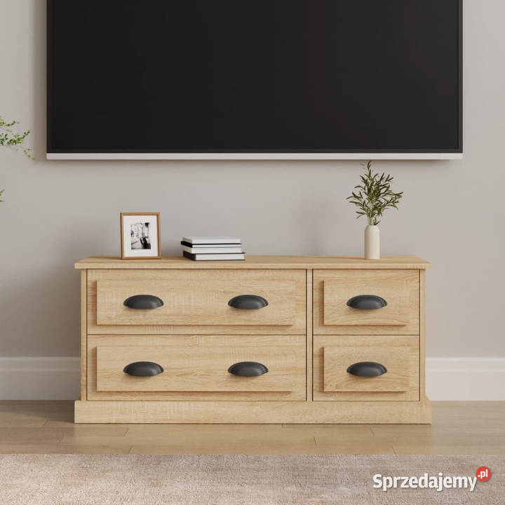 Szafka pod TV dąb sonoma 100x355x45 materiał