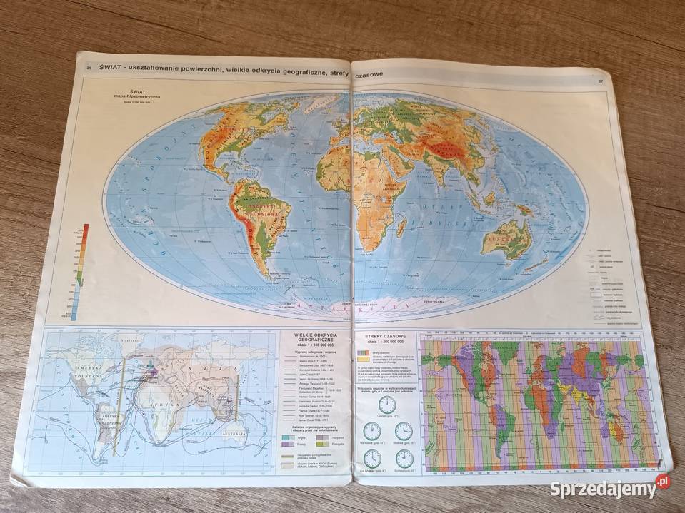 Atlas geograficzny do szkoły podstawowej Rzeszów sprzedam