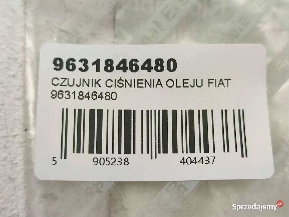 CZUJNIK CIŚNIENIA OLEJU FIAT FIORINO 2007 osobowe