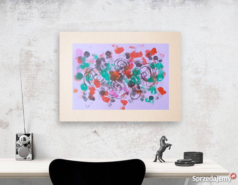 abstrakcyjny rysunek oryginalna grafika Kraków