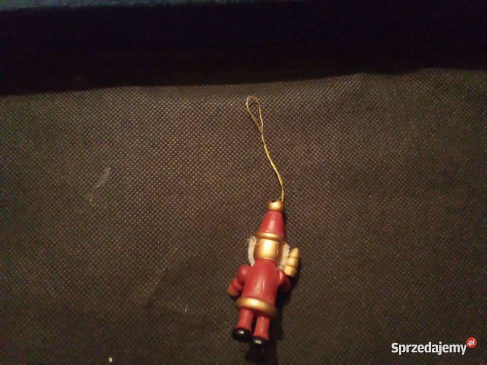 Zawieszka drewniana święty Mikołaj PRL lata 80te Warszawa sprzedam