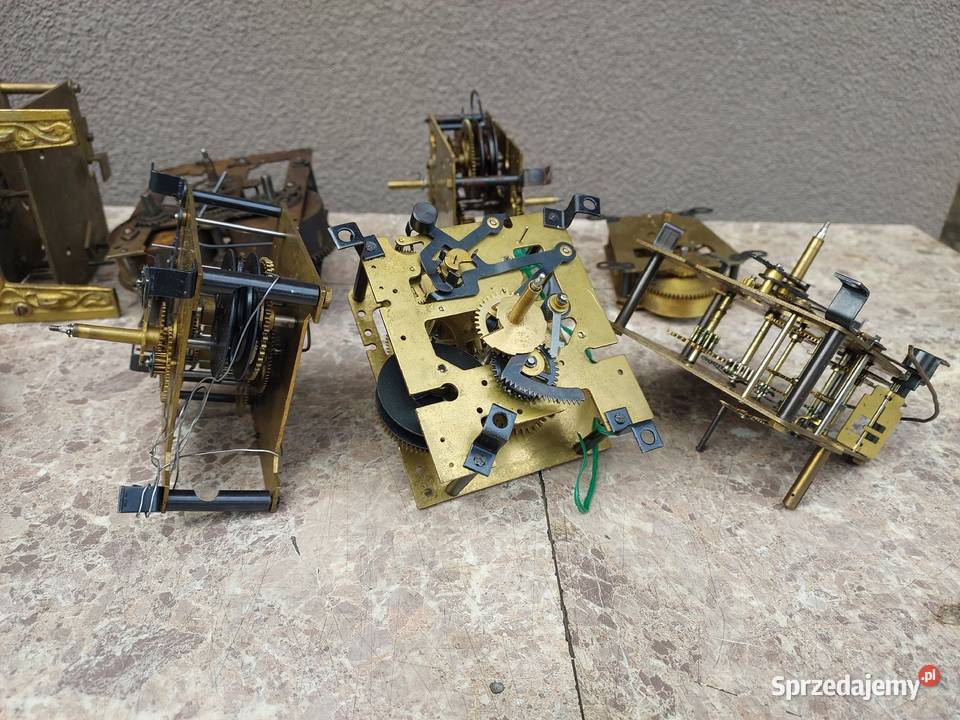 Zestaw 10 niekompletne mechanizmy zegarmistrza pomorskie Tczew sprzedam