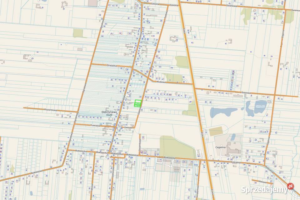 Działka 2386 m2 w Dobrzyniewie Dużym 20 minut 49m Sprzedaż podlaskie
